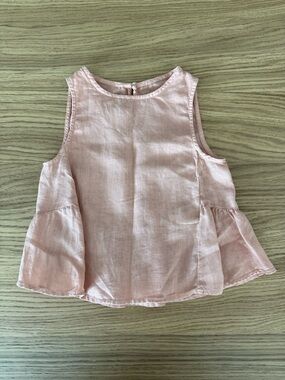 Zara - 100% LINEN PEPLUM BLOUSE